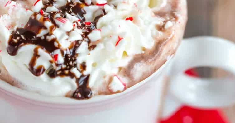 Peppermint Bark Hot Chocolate – Brown Eyed Baker