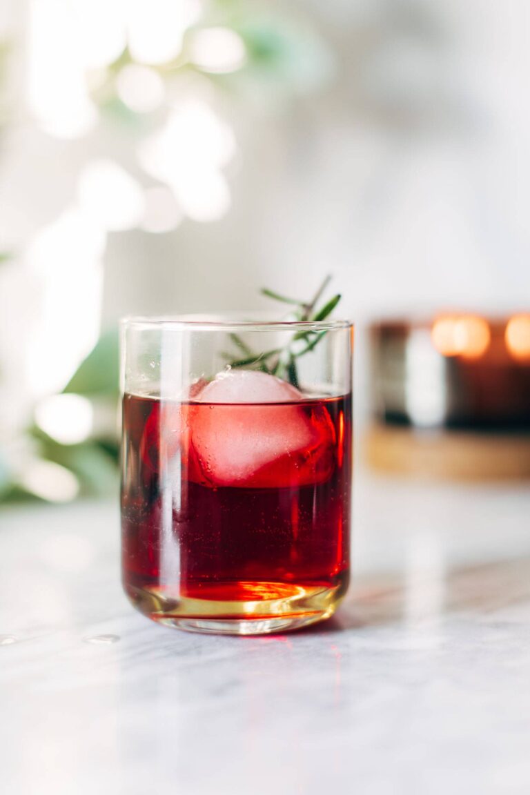 Rosemary Pom Spritzer AKA The Merry Mocktail Recipe