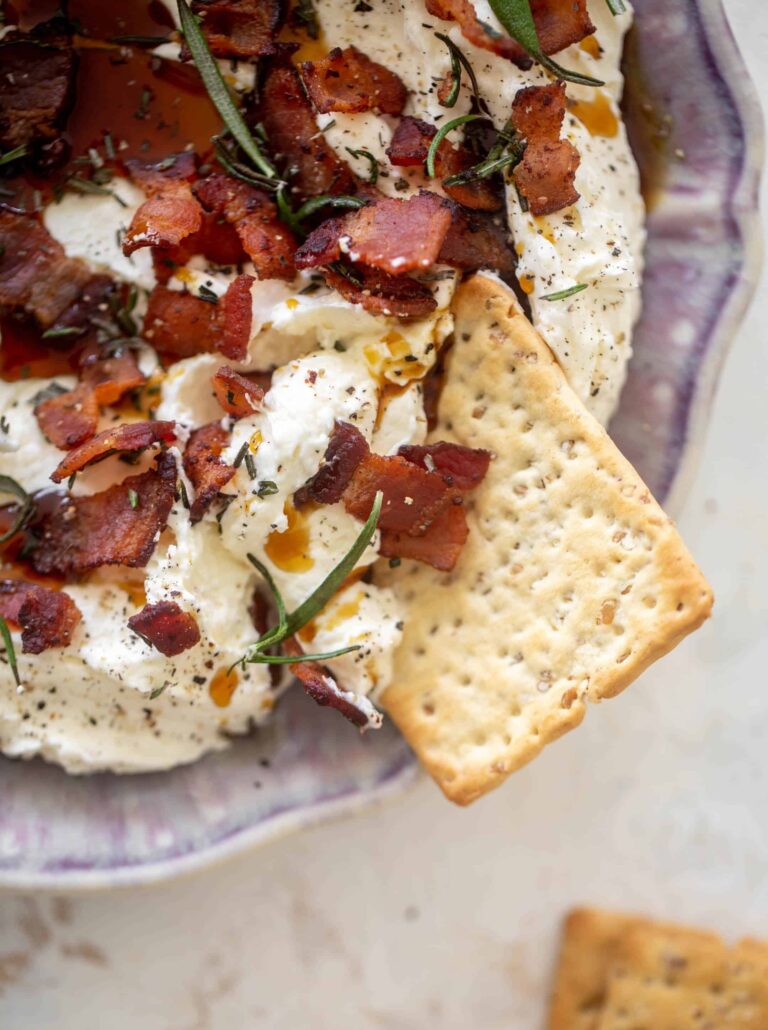 Whipped Brie with Maple Bacon and Rosemary