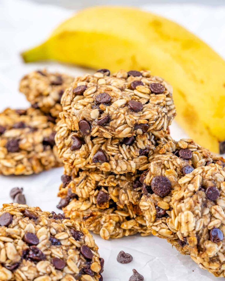 3-Ingredient Healthy Banana Oatmeal Cookies 