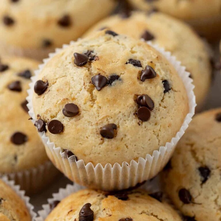 Greek Yogurt Chocolate Chip Muffins 