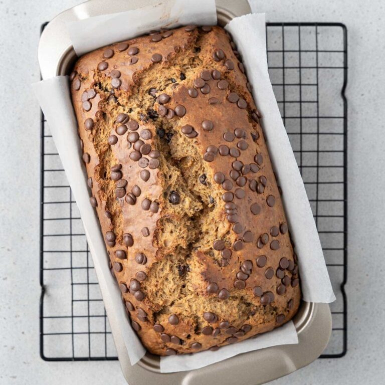 Peanut Butter Banana Bread {9g Protein}