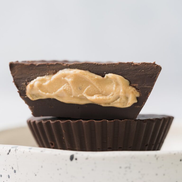 Protein Peanut Butter Cups {4-Ingredients}