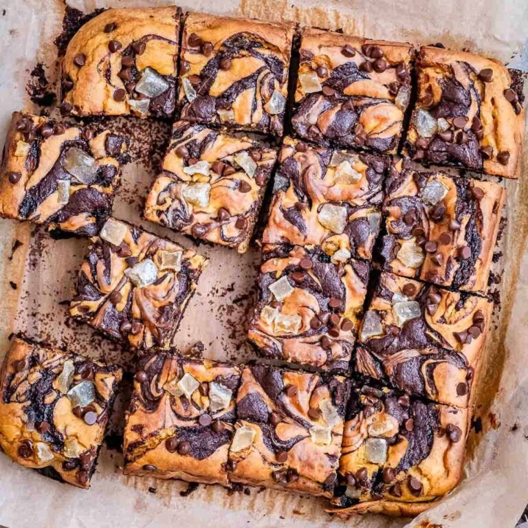 Fudgy Pumpkin Brownies {Easy Fall Dessert}