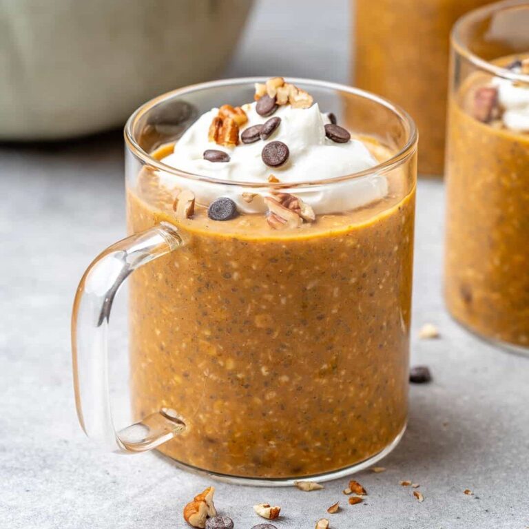 Pumpkin Pie Overnight Oats | Healthy Fitness Meals